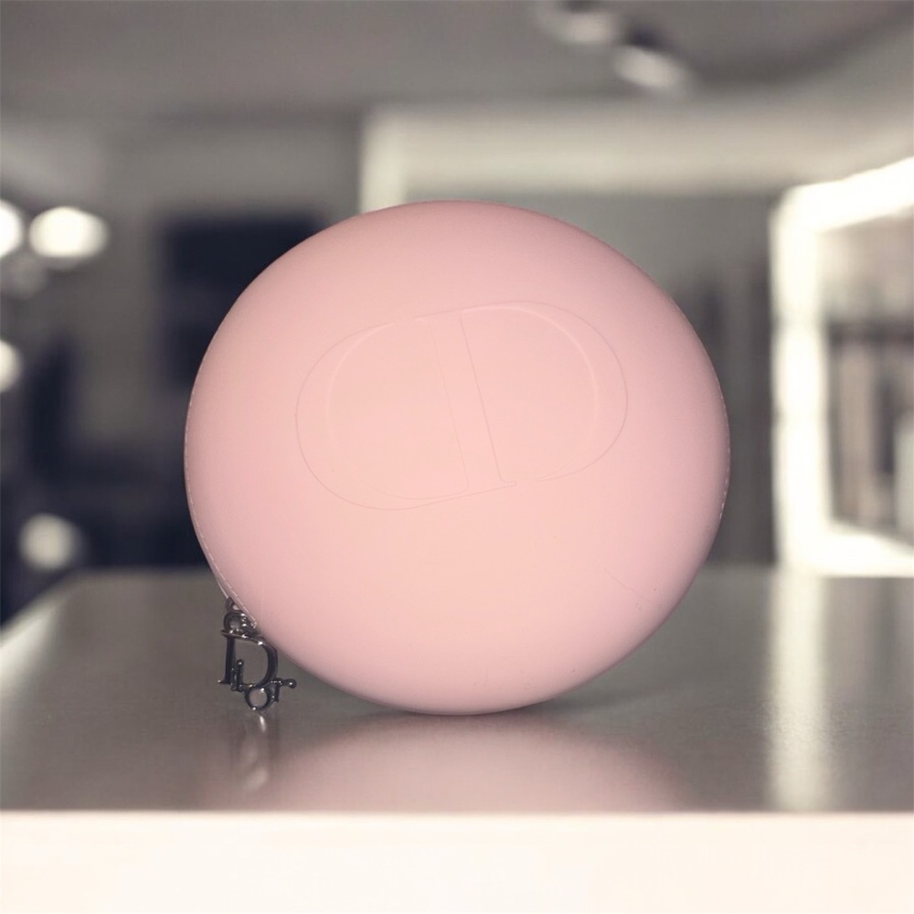 Chic Pink Dior Round Zipper Case/NWOT
